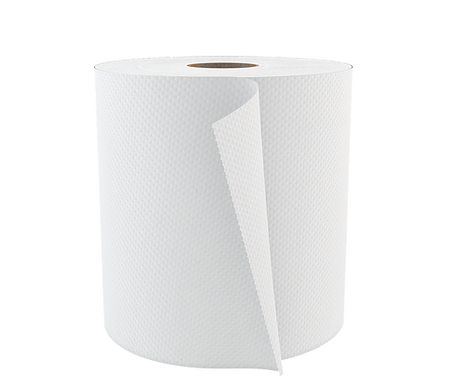 Paper Towel Roll 1-Ply – White Recycled (6 Rolls/Case)