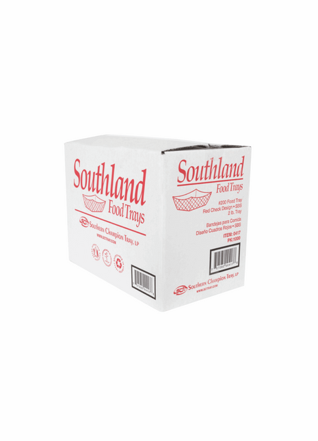 Red Checkered Food Tray – 5 lb Paper (500/Case) - Arcapack