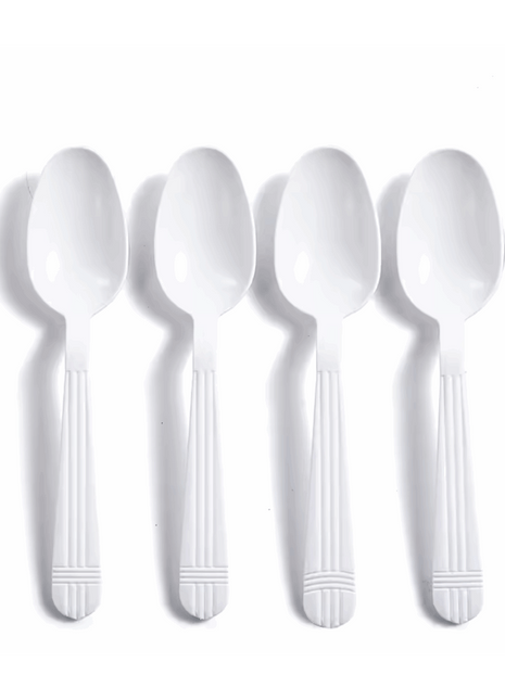 Teaspoon 160 mm PP – White Heavy-Duty Plastic (1000/Case)