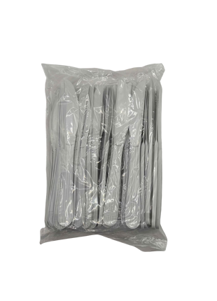 Knife 188 mm PP – White Heavy-Duty Plastic Knife (1000/Case)