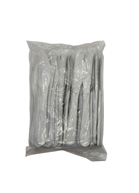 Knife 188 mm PP – White Heavy-Duty Plastic Knife (1000/Case)